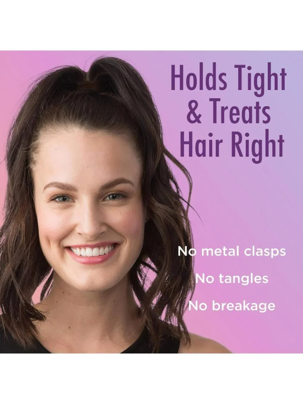 Pain-Free Elastic Hair Ties, 30 Ct, Brown Rubber Bands, No-Snag Ouchless Hold